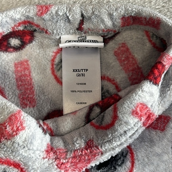 Marvel - Spiderman - Fleecey/furry cuffed joggers. Size  2/3 - Picture 2 of 3